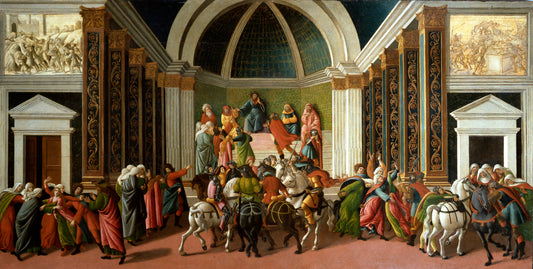 Histoire de la Virginie - Sandro Botticelli - Reproductions de tableaux et peintures haut de gamme