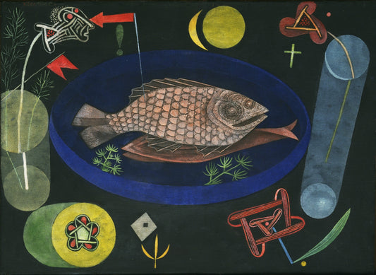 Autour du poisson - Paul Klee - Reproductions de tableaux et peintures haut de gamme