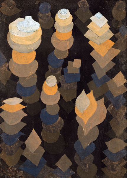 Croissance des plantes de nuit - Paul Klee - Reproductions de tableaux et peintures haut de gamme