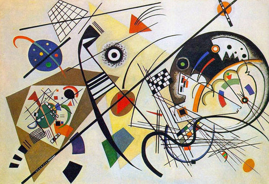 Ligne transversale - Vassily Kandinsky - Reproductions de tableaux et peintures haut de gamme