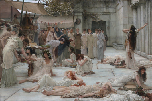 Les femmes d'Amphissa - Lawrence Alma-Tadema - Reproductions de tableaux et peintures haut de gamme