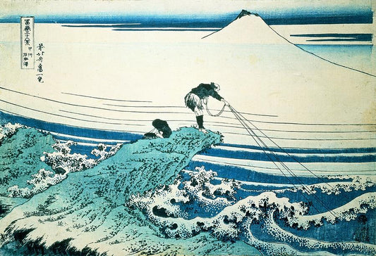 hokusai pêcheur - Katsushika Hokusai - Reproductions de tableaux et peintures haut de gamme