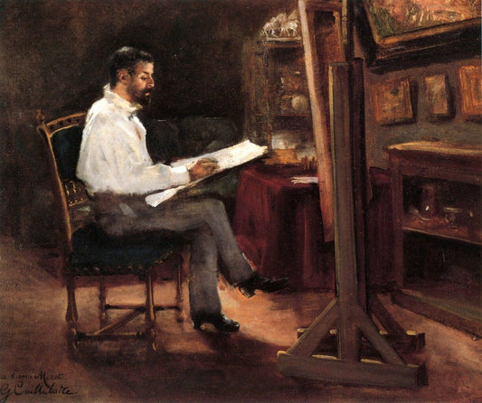 L'artiste Morot dans son atelier - Caillebotte - Reproductions de tableaux et peintures haut de gamme