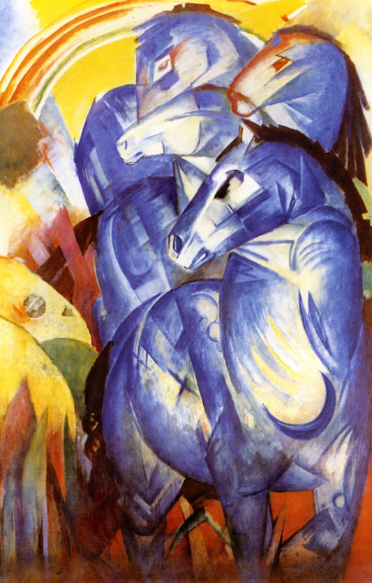 La Tour des chevaux bleus - Franz Marc - Reproductions de tableaux et peintures haut de gamme