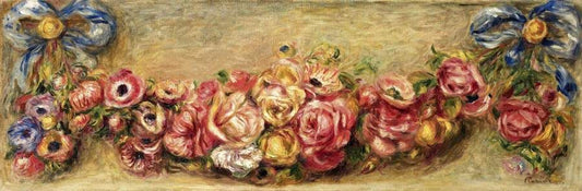 Guirlande de Roses - Pierre-Auguste Renoir - Reproductions de tableaux et peintures haut de gamme