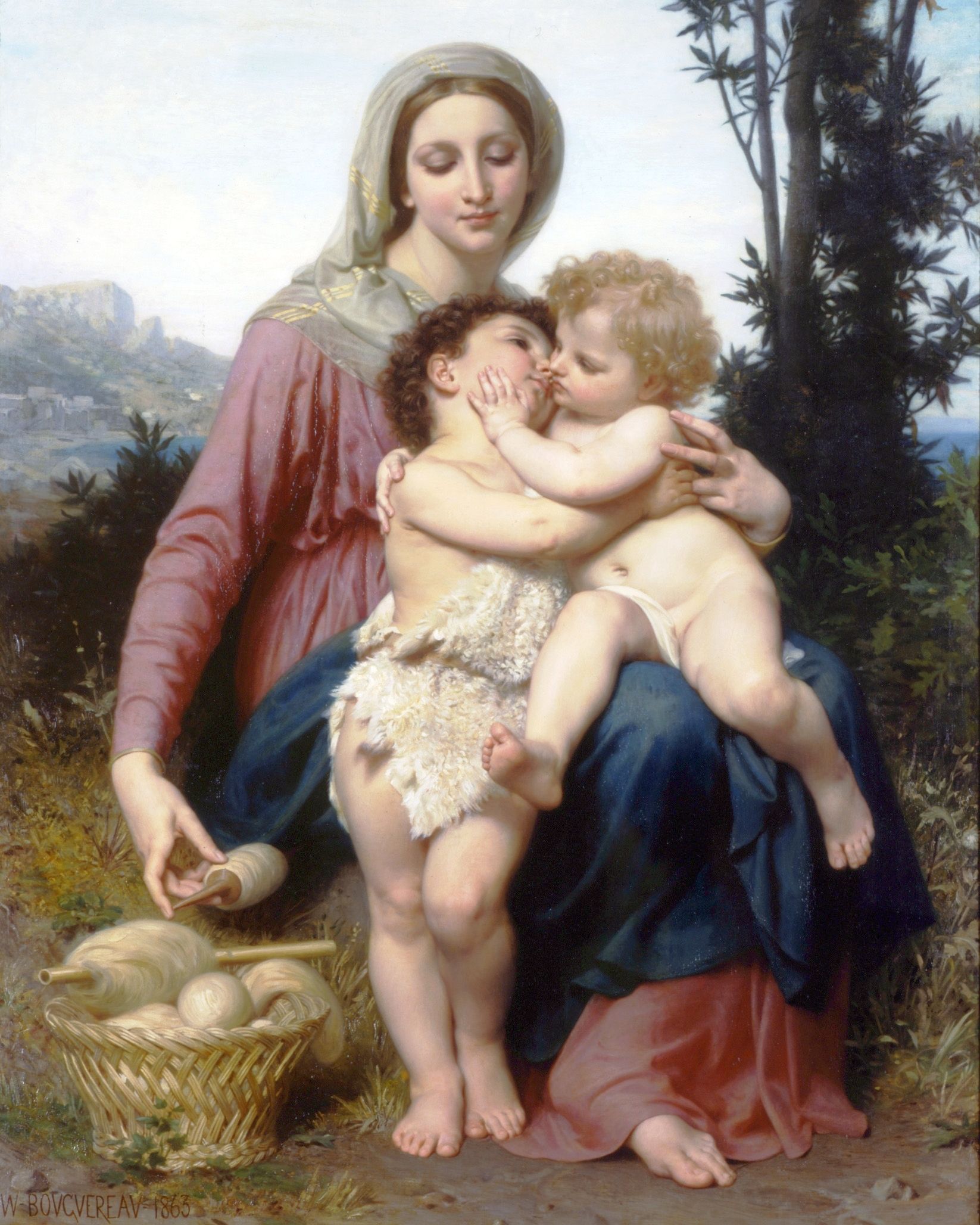 La Sainte Famille - William Bouguereau - Reproductions de tableaux et peintures haut de gamme