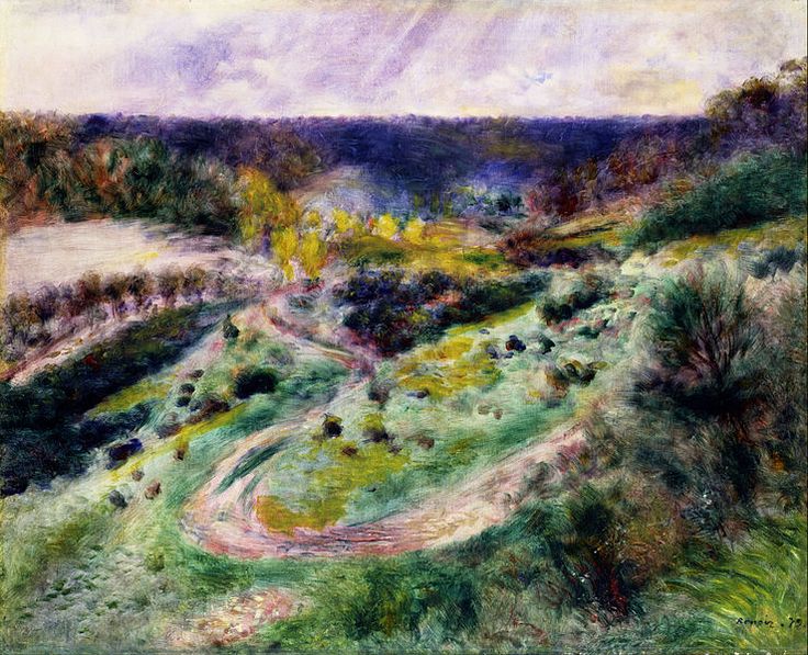 Paysage à Wargemont - Pierre-Auguste Renoir - Reproductions de tableaux et peintures haut de gamme