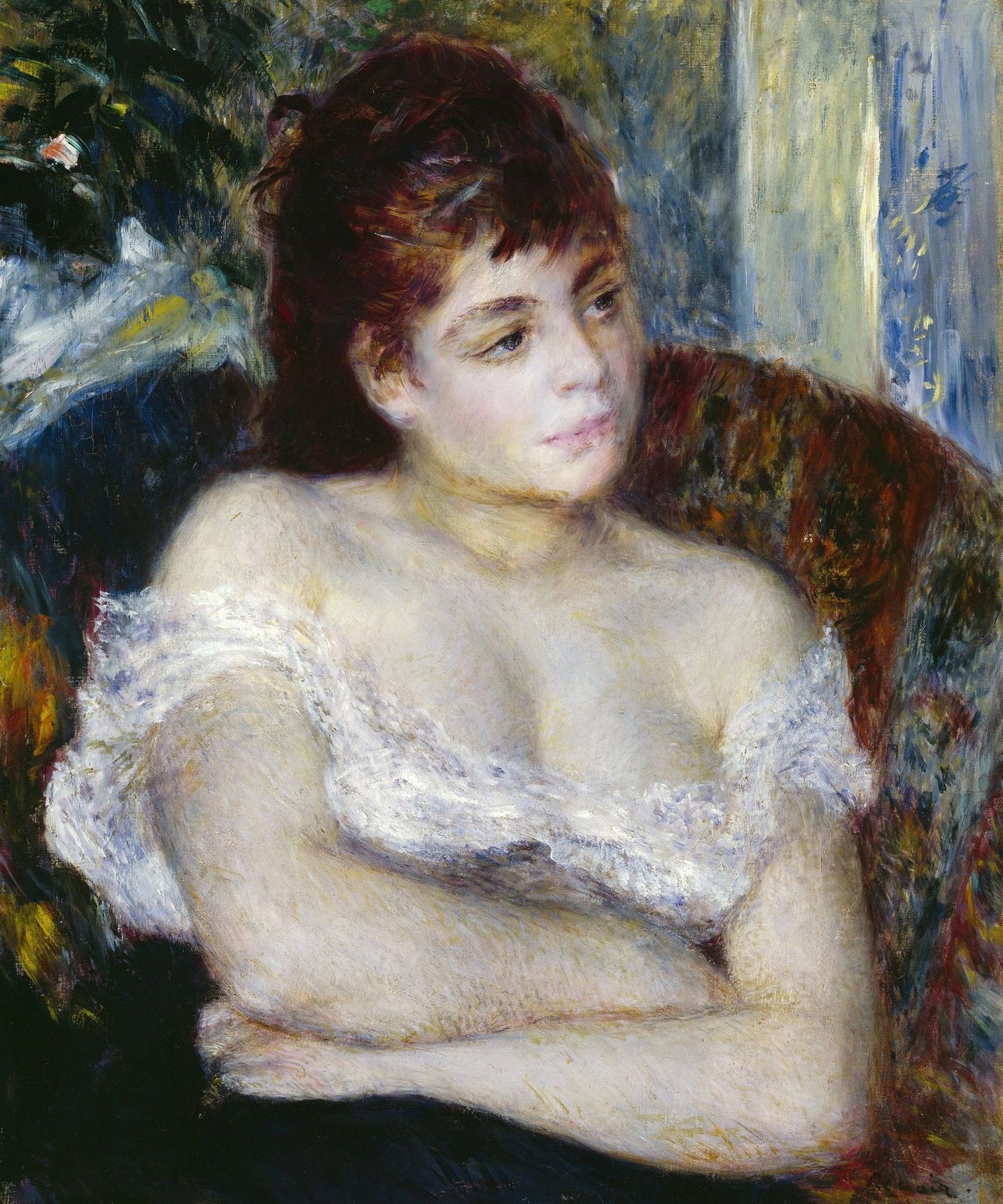 Femme dans un fauteuil - Pierre-Auguste Renoir - Reproductions de tableaux et peintures haut de gamme