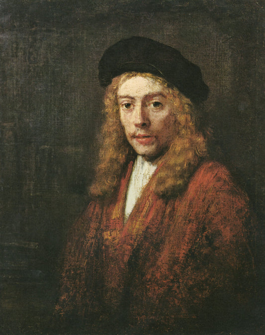 Portrait de un jeune homme - Rembrandt van Rijn - Reproductions de tableaux et peintures haut de gamme