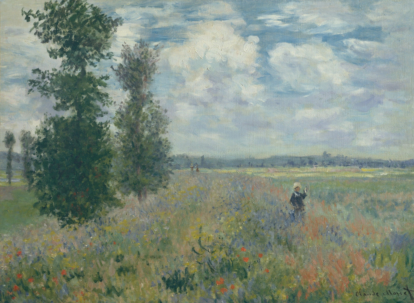 Champs de coquelicots près d'Argenteuil 1875 - Claude Monet - Reproductions de tableaux et peintures haut de gamme