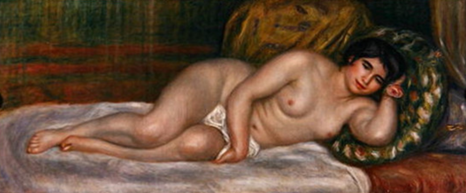 Nu féminin couché (Gabrielle) 1906 - Pierre-Auguste Renoir - Reproductions de tableaux et peintures haut de gamme