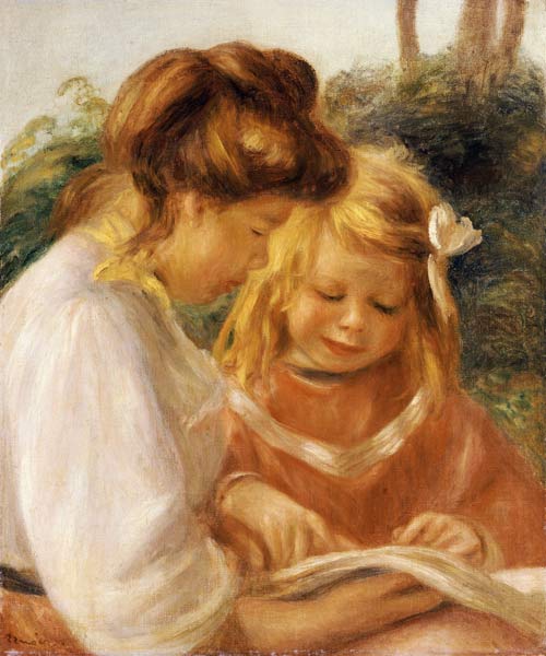 L'alphabet, Jean et Gabrielle - Pierre-Auguste Renoir - Reproductions de tableaux et peintures haut de gamme