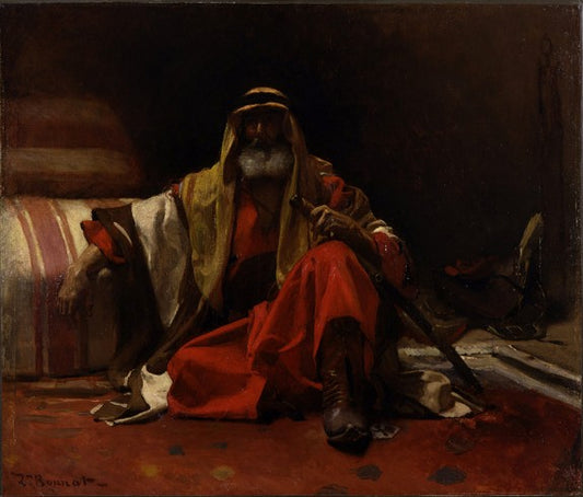 Un cheik arabe - Léon Bonnat - Reproductions de tableaux et peintures haut de gamme