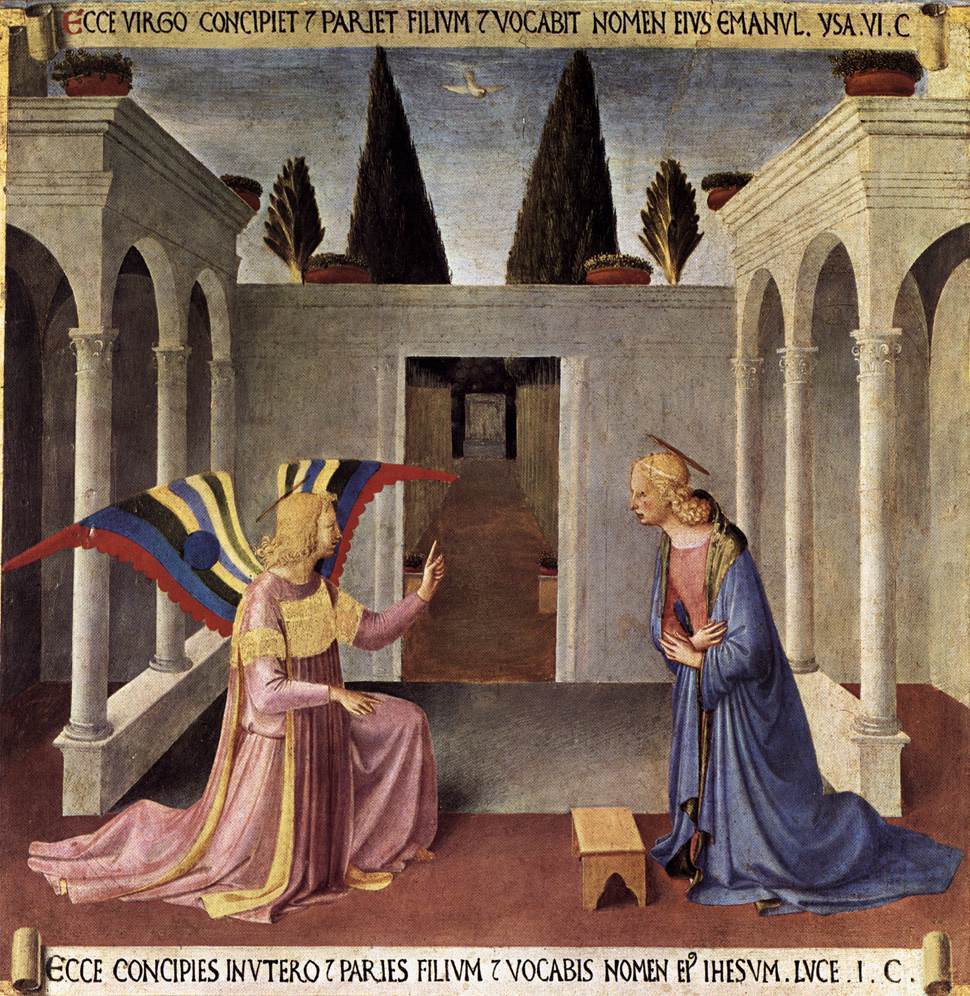 Annonciation - Fra Angelico - Reproductions de tableaux et peintures haut de gamme