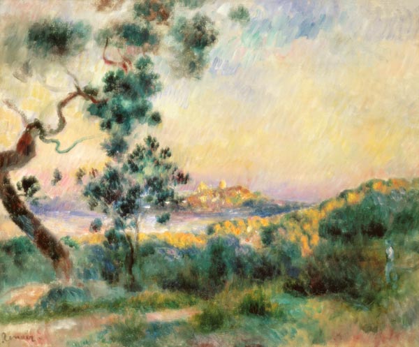 Vue d'Antibes - Pierre-Auguste Renoir - Reproductions de tableaux et peintures haut de gamme