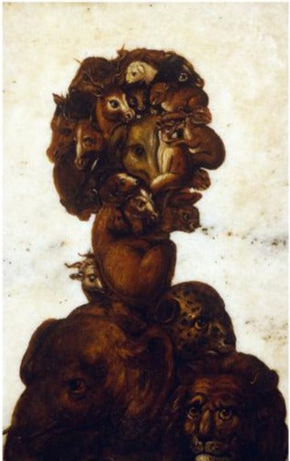 Têtes anthropomorphes représentant l'un des quatre éléments - Terre - Arcimboldo - Reproductions de tableaux et peintures haut de gamme