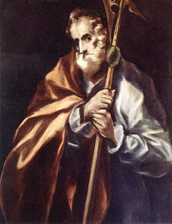 Apostle St. Thaddeus (Jude) - El Greco - Reproductions de tableaux et peintures haut de gamme