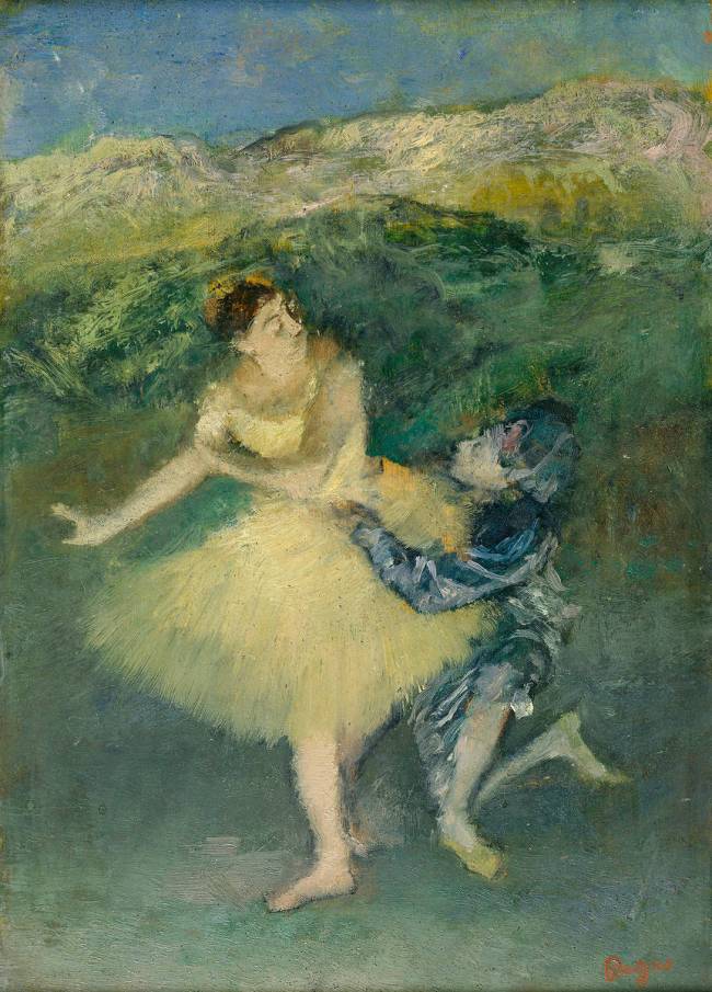 Arlequin et Colombine - Edgar Degas - Reproductions de tableaux et peintures haut de gamme