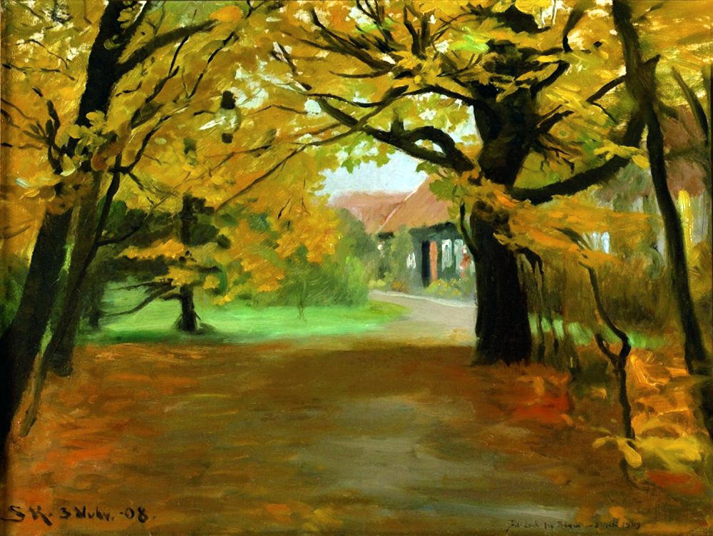 Maison d'artiste à Skagen Plantation - Peder Severin Kroyer - Reproductions de tableaux et peintures haut de gamme