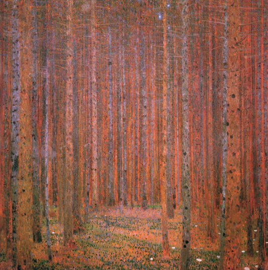 Forêt de sapins I - Gustav Klimt - Reproductions de tableaux et peintures haut de gamme