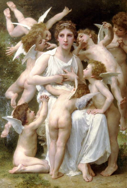 Agression - William Bouguereau - Reproductions de tableaux et peintures haut de gamme