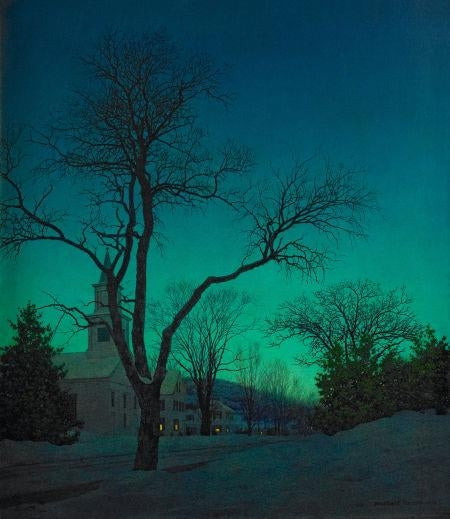 A la fin de la journée - Maxfield Parrish - Reproductions de tableaux et peintures haut de gamme