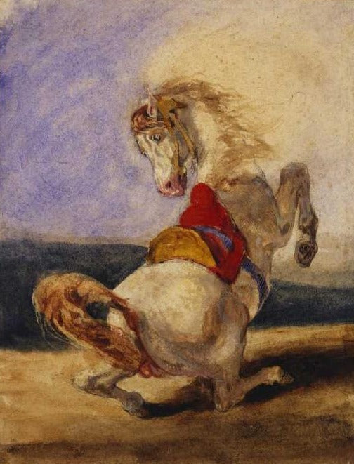 Cheval cabré - Eugène Delacroix - Reproductions de tableaux et peintures haut de gamme