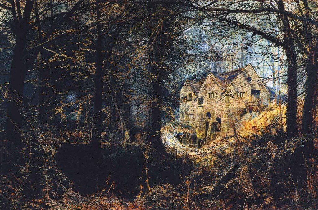 Gloire d'automne : Le vieux moulin - John atkinson grimshaw - Reproductions de tableaux et peintures haut de gamme