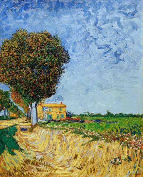 Avenue près d'Arles - Van Gogh - Reproductions de tableaux et peintures haut de gamme