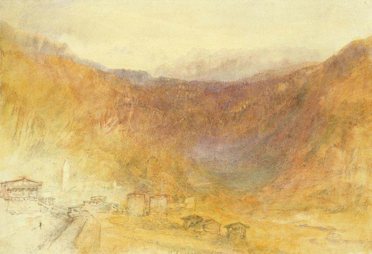 Le col du Brunig depuis Meiringen - William Turner - Reproductions de tableaux et peintures haut de gamme