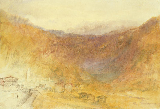 Le col du Brunig depuis Meiringen - William Turner - Reproductions de tableaux et peintures haut de gamme