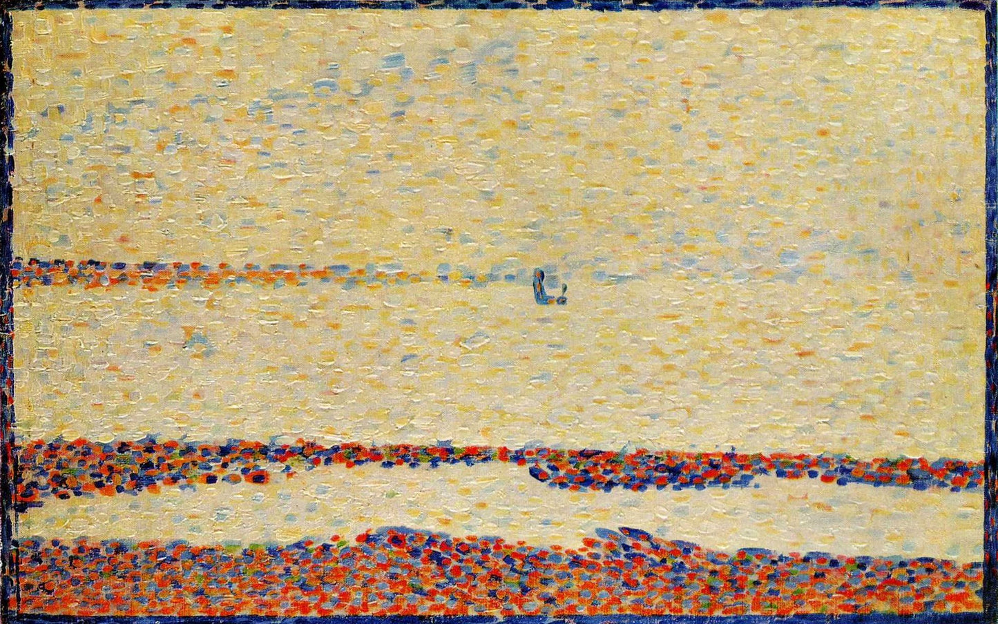 Plage de Gravelines - Georges Seurat - Reproductions de tableaux et peintures haut de gamme