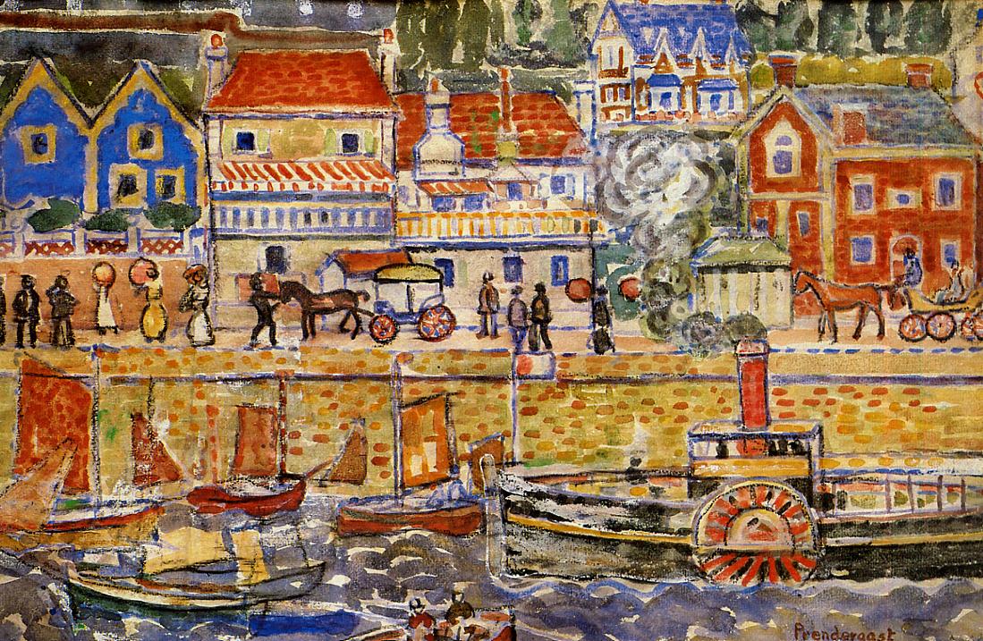 Boat Landing, Dinnard - Maurice Prendergast - Reproductions de tableaux et peintures haut de gamme