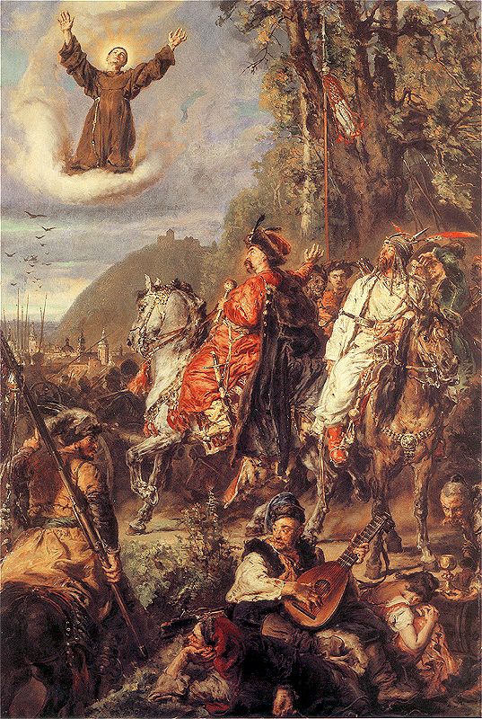 Bohdan Khmelnytsky with Tugai Bey near Lviv - Jan Matejko - Reproductions de tableaux et peintures haut de gamme