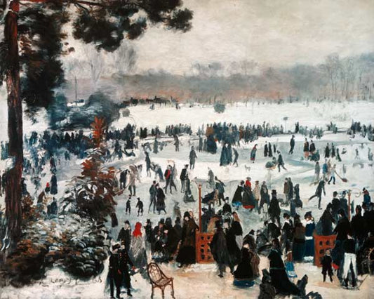 Plaisir d'hiver dans le Bois de Boulogne - Pierre-Auguste Renoir - Reproductions de tableaux et peintures haut de gamme