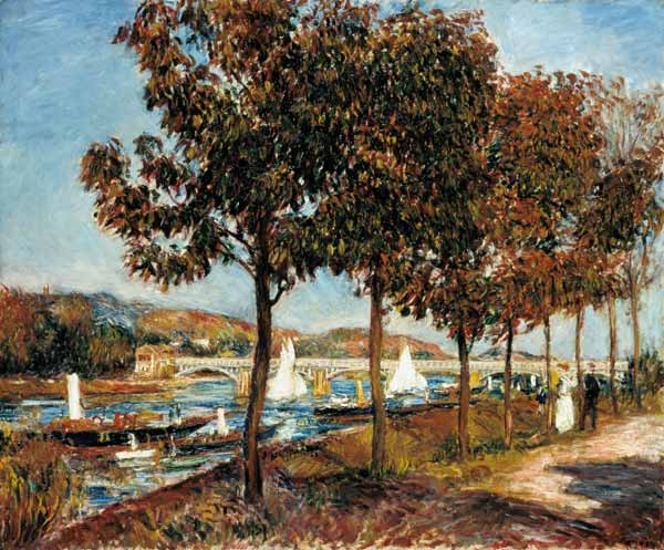 Le pont d'Argenteuil - Pierre-Auguste Renoir - Reproductions de tableaux et peintures haut de gamme