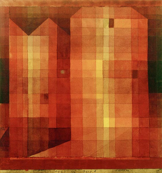 Burg 1 - paul klee - Reproductions de tableaux et peintures haut de gamme