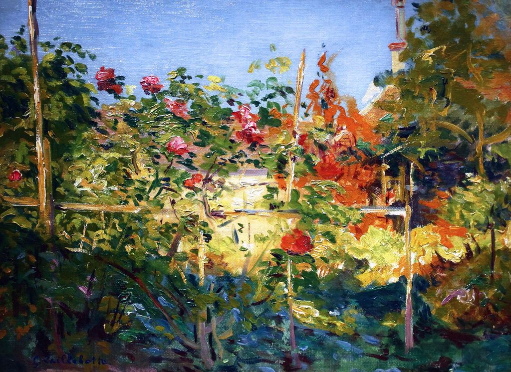 Garten à Trouville - Caillebotte - Reproductions de tableaux et peintures haut de gamme