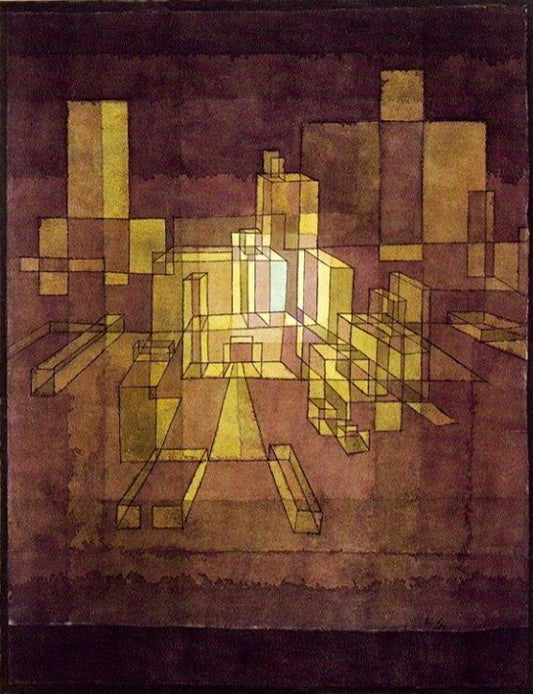 Perspective de la ville, 1928 - Paul Klee - Reproductions de tableaux et peintures haut de gamme