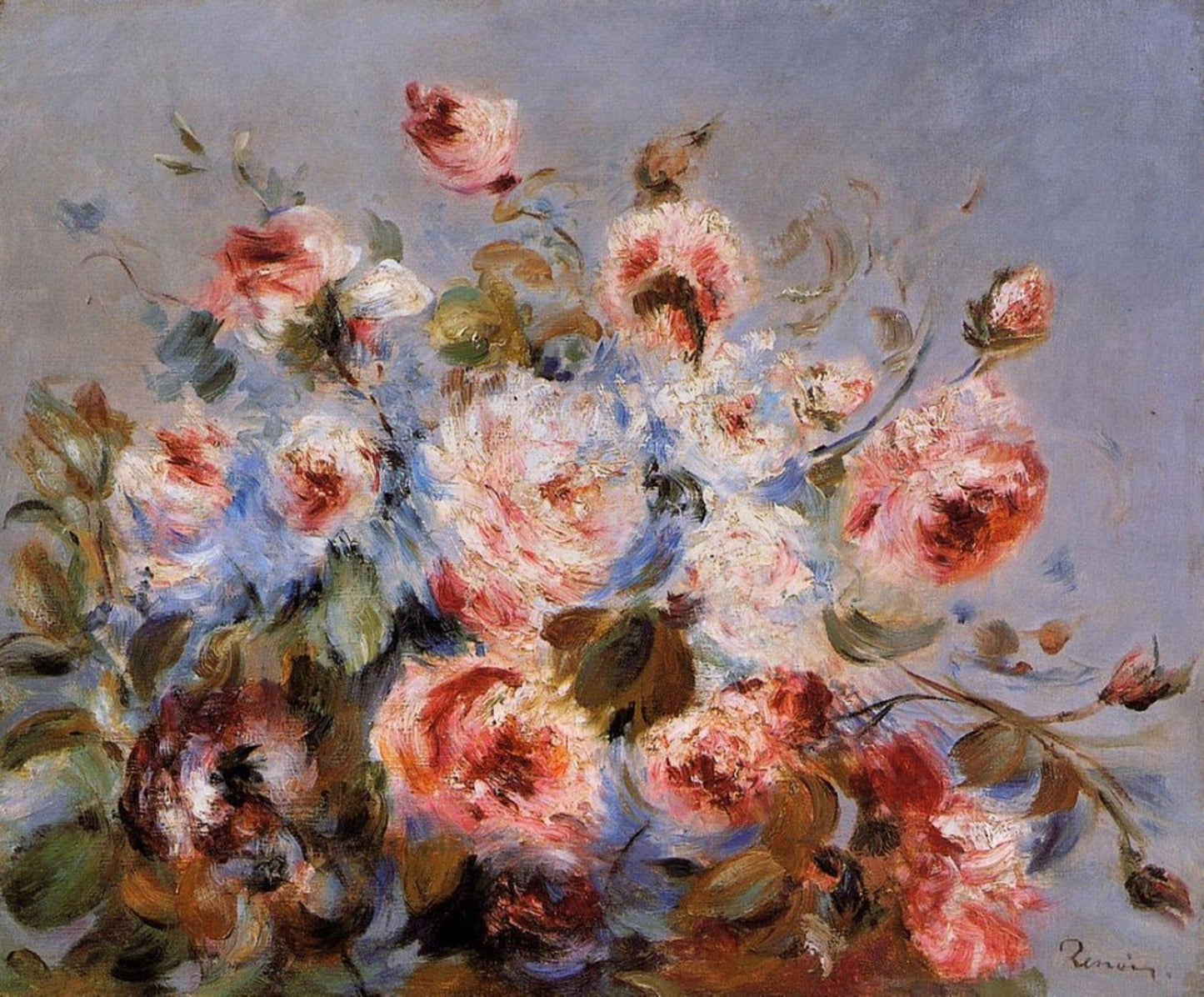 Roses de Wargemont - Pierre-Auguste Renoir - Reproductions de tableaux et peintures haut de gamme