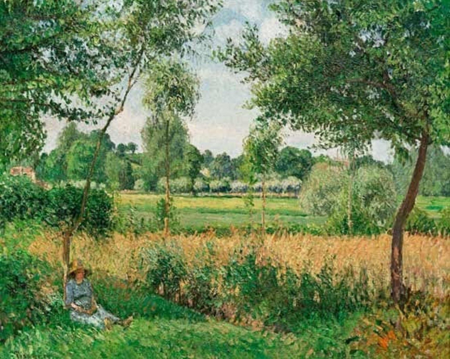 Demain, Soleil, Eragny - Camille Pissarro - Reproductions de tableaux et peintures haut de gamme