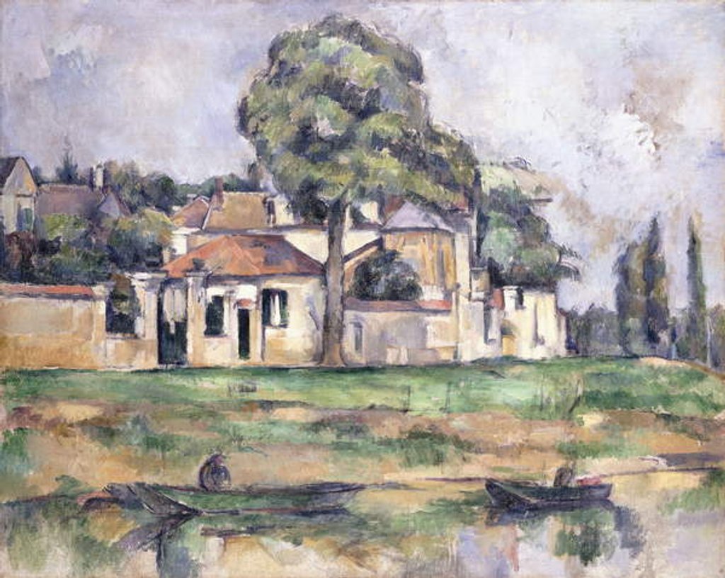 Rives de la Marne - Paul Cézanne - Reproductions de tableaux et peintures haut de gamme