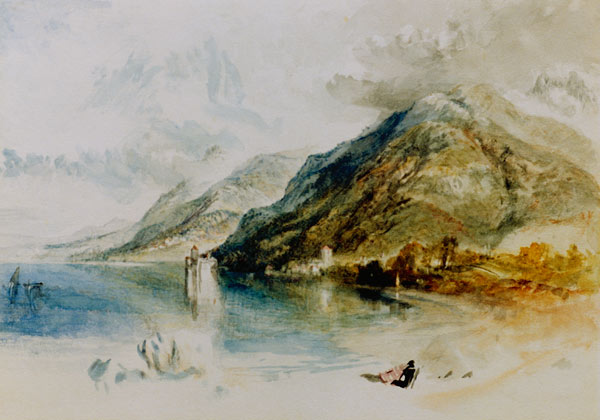 Château de Chillon - William Turner - Reproductions de tableaux et peintures haut de gamme