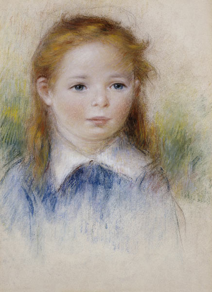 Portrait De Fillette - Pierre-Auguste Renoir - Reproductions de tableaux et peintures haut de gamme