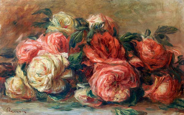 Roses écartées - Pierre-Auguste Renoir - Reproductions de tableaux et peintures haut de gamme