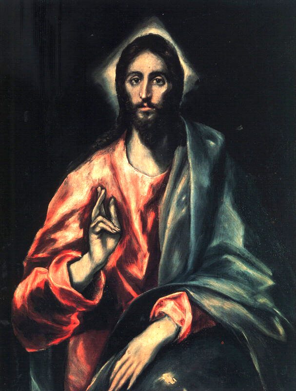 Christ as Saviour - El Greco - Reproductions de tableaux et peintures haut de gamme