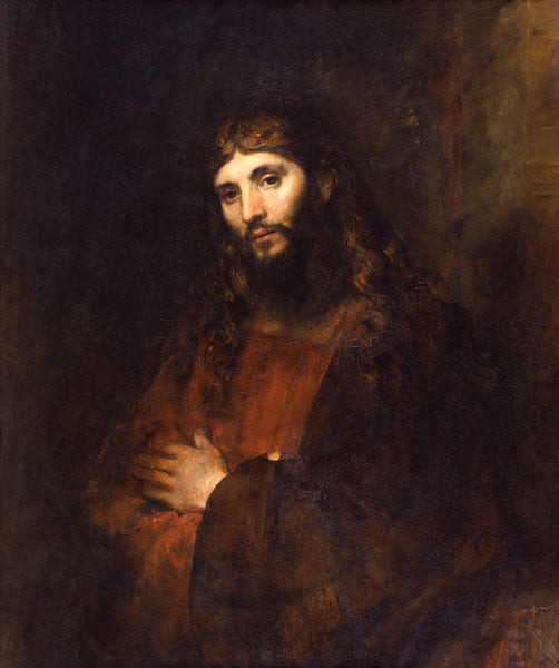 Le Christ aux bras croisés - Rembrandt van Rijn - Reproductions de tableaux et peintures haut de gamme