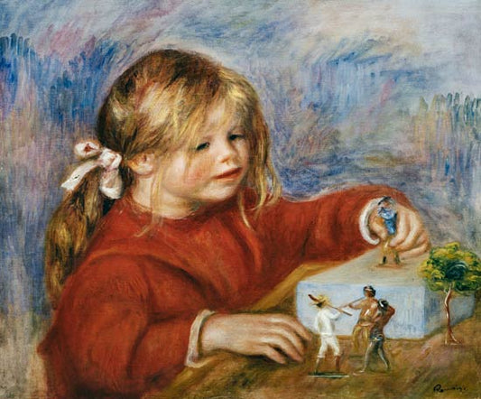 Claude Renoir jouant - Pierre-Auguste Renoir - Reproductions de tableaux et peintures haut de gamme