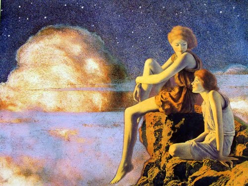 Contentement - Maxfield Parrish - Reproductions de tableaux et peintures haut de gamme