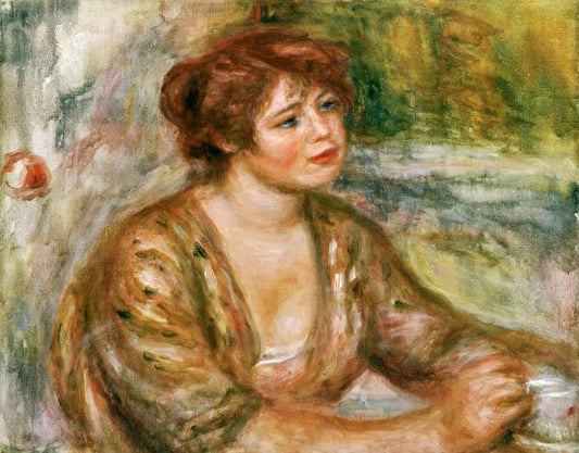 La tasse de café - Pierre-Auguste Renoir - Reproductions de tableaux et peintures haut de gamme